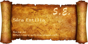 Séra Estilla névjegykártya